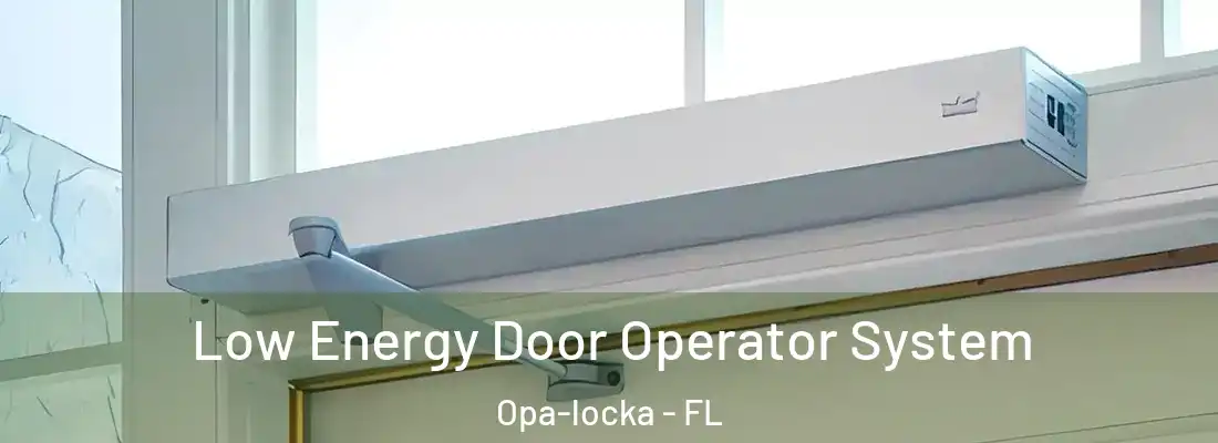 Low Energy Door Operator System Opa-locka - FL